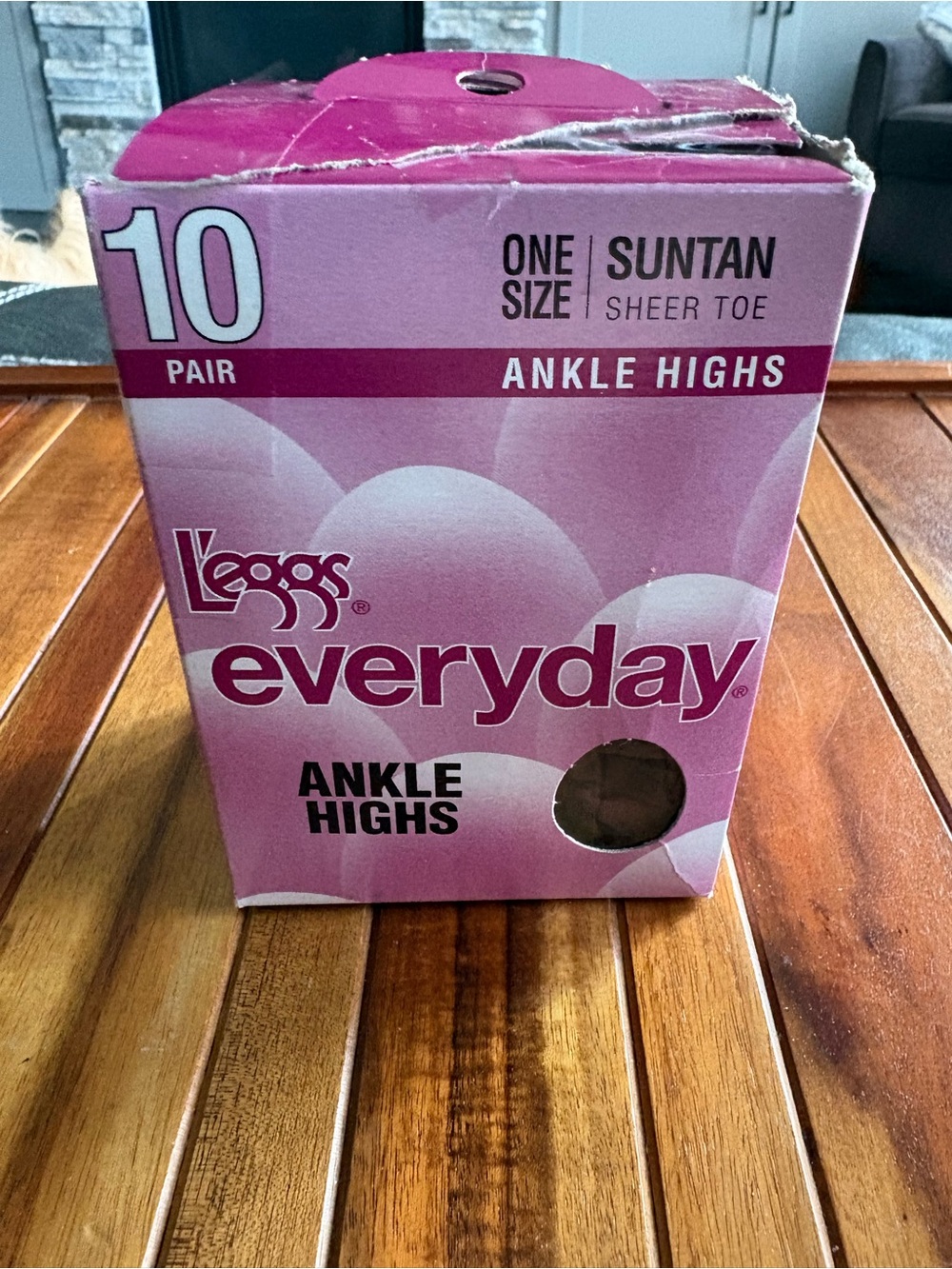 NOS LEGGS Everyday Ankle Highs Suntan Sheet Toe One Size 10 Pair